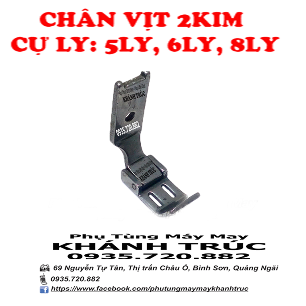 ( 5ly + 6ly + 8ly) Chân vịt máy 2 kim loại TỐT máy may (khâu) công nghiệp 2kim