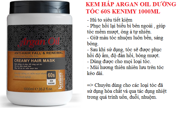 Hấp ủ tóc bùn khoáng kenimy phục hồi 60s hủ to siêu tiết kiệm 1000ml