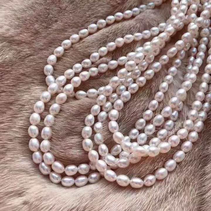 Chuỗi Đeo Cổ Gạo 6ly - Ngọc Trai Trường Thịnh