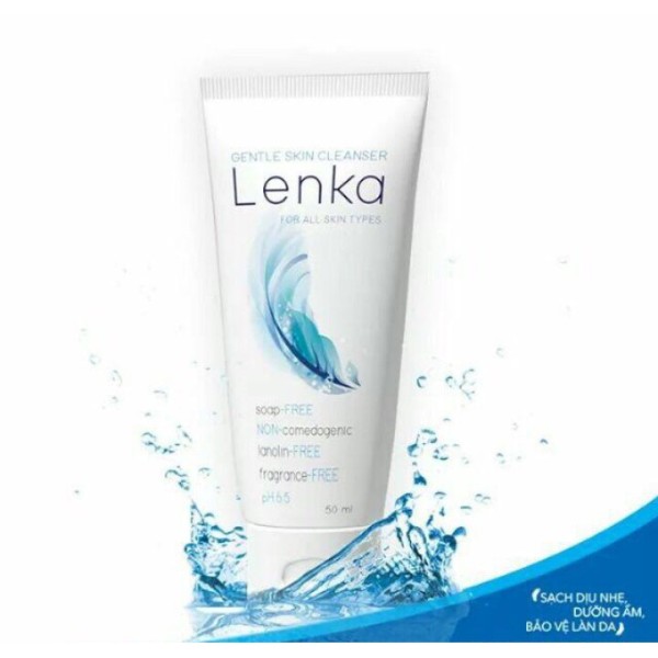 Sữa rửa mặt LENKA 150ML dịu nhẹ, không tạo bọt, phù hợp với mọi loại da - Angelst cao cấp