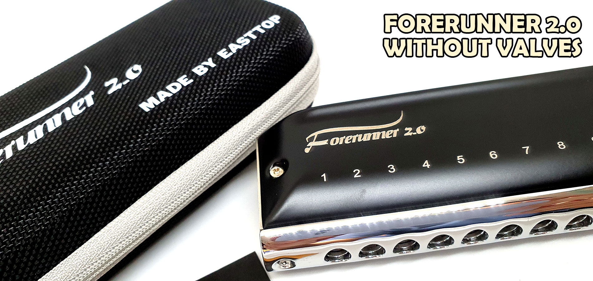 Easttop Forerunner 2.0 NEW Kèn Harmonica Chromatic Key C Không Windsaver