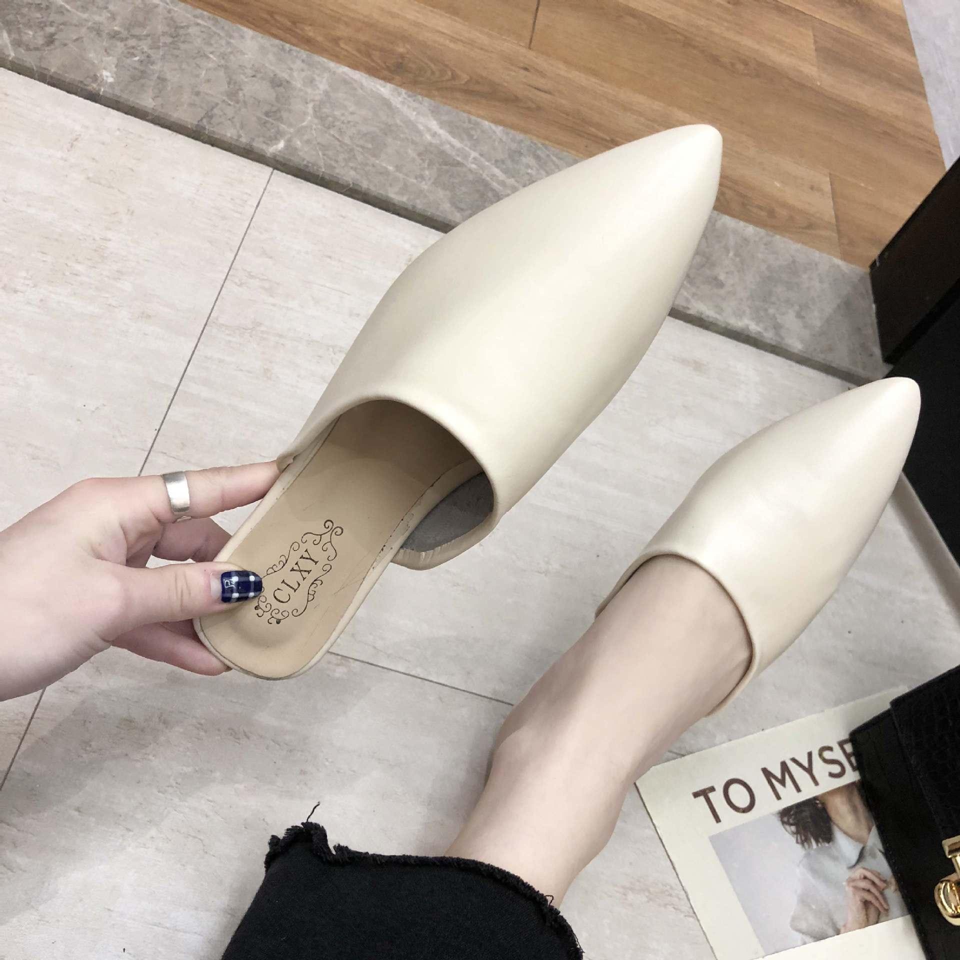 Dép mules da thật Sunnie Shoes SUNNIE03