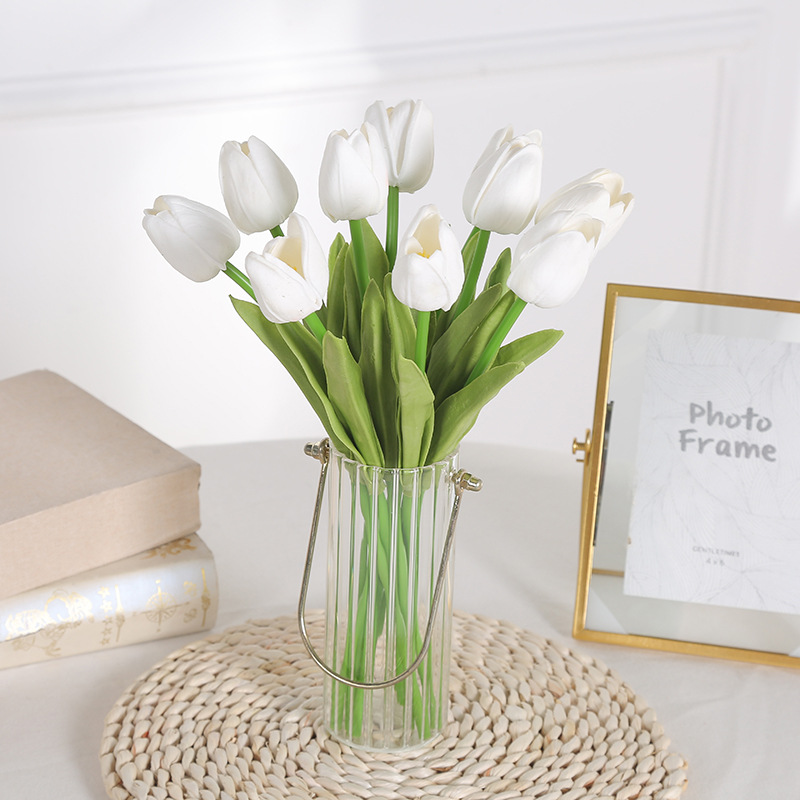 HOA GIẢ TULIP PU GIỐNG THẬT ĐẾN 99%