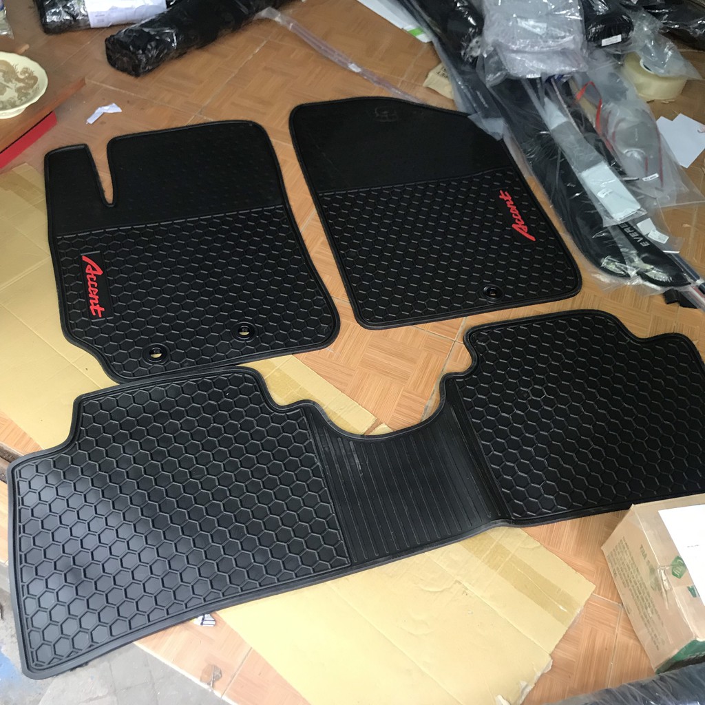 Bộ thảm trải sàn vân tổ ong cho xe hyundai accent form 2010-2022