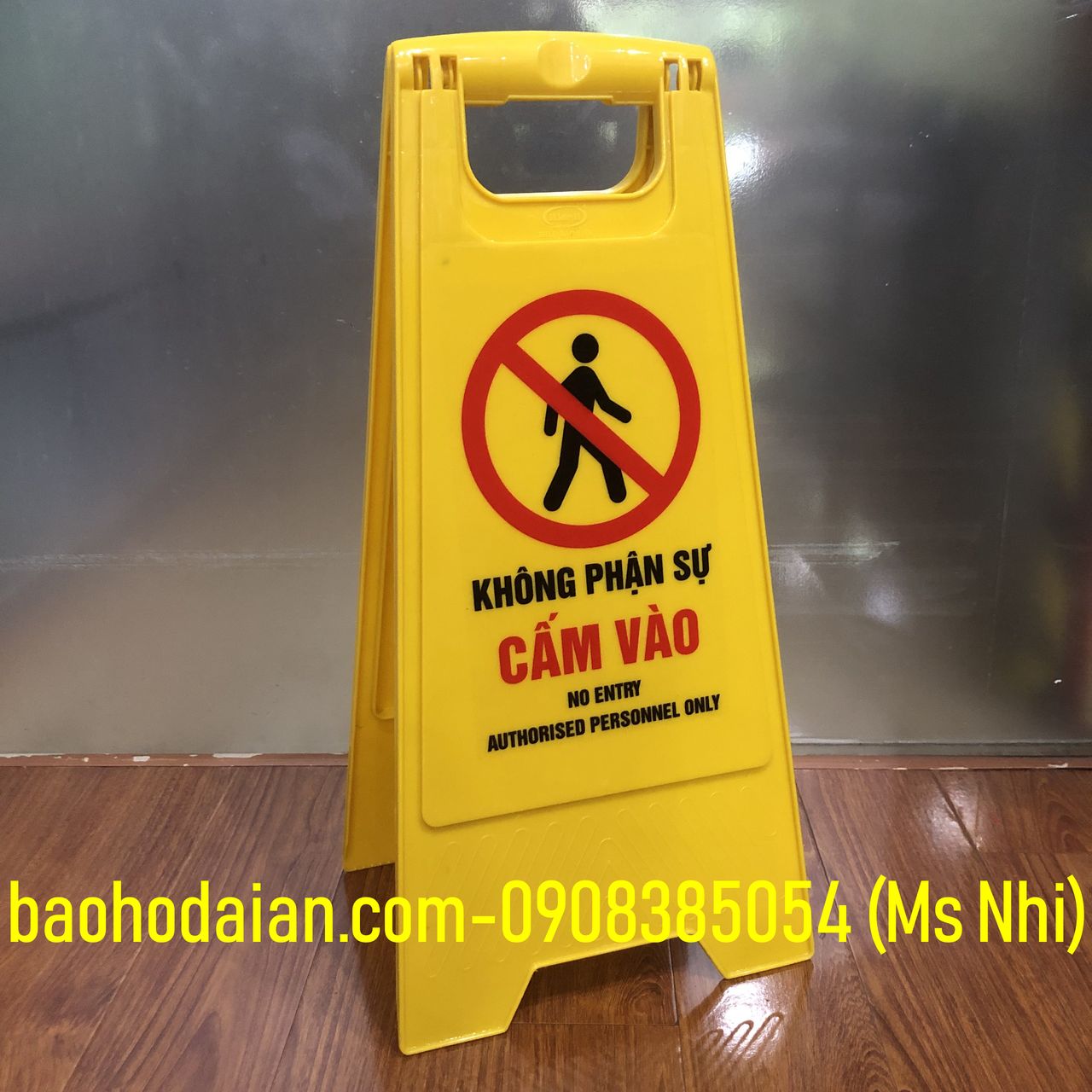 Biển báo chữ A di động chú ý không phân sự cấm vào