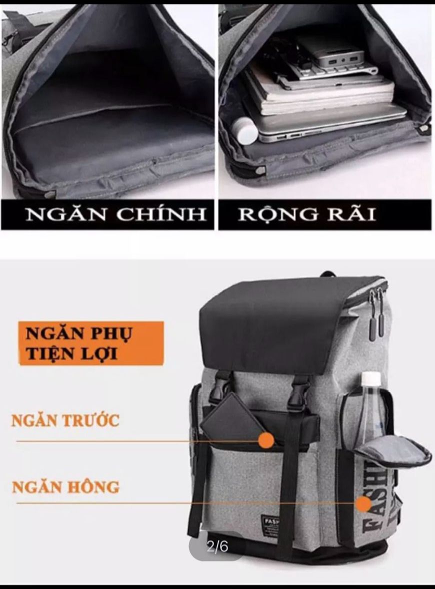 [SIÊU HOT] Balo thời trang laptop 16inch siêu dày