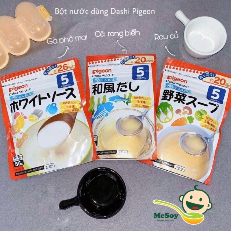Bột dashi pigeon nhật bản cho bé ăn dặm