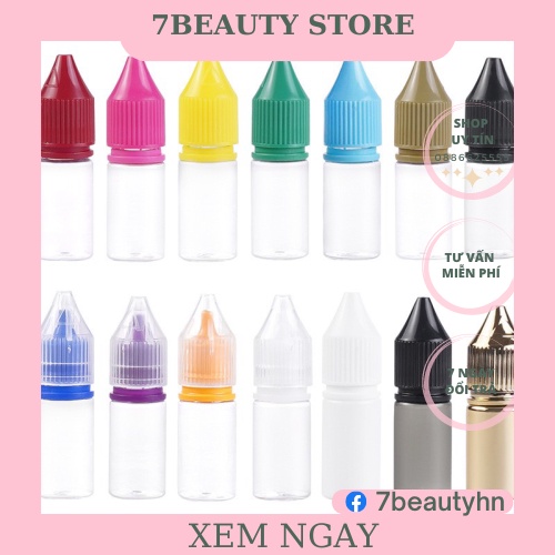 Lọ nhựa 10ml chiết mực xăm