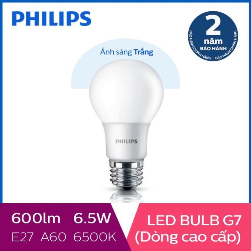 Bóng đèn Philips LED cao cấp siêu sáng tiết kiệm điện Gen7 6.5W 6500K E27 230V A60 - Ánh sáng trắng