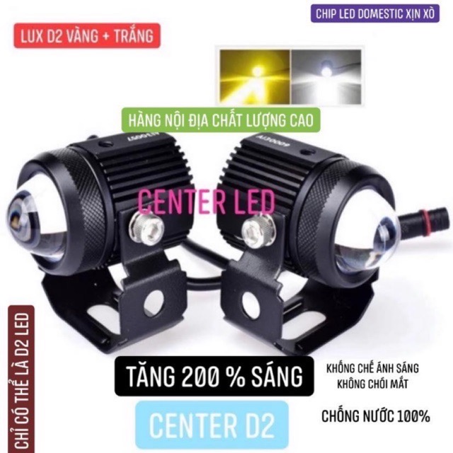 Đèn trợ sáng d2 2020 pha trắng cos vàng hàng xịn