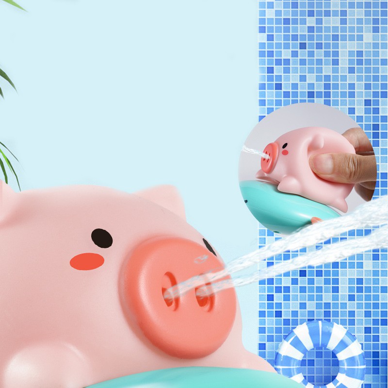 Lợn bơi phun nước thả bồn tắm cho bé - Cực vui nhộn, chạy dây cót
