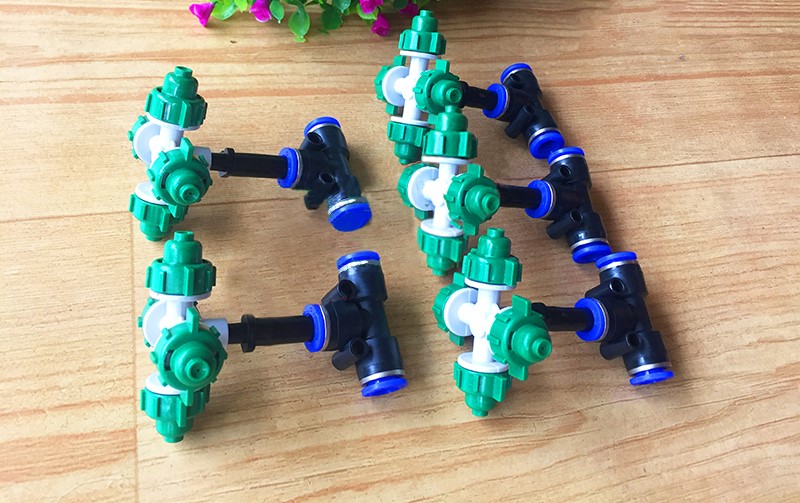 Combo 5 béc phun sương 4 hướng t8