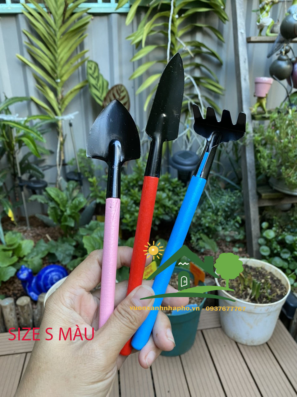 Các loại cuốc xẻng Cán Gỗ làm vườn lớn nhỏ hàng chất lượng