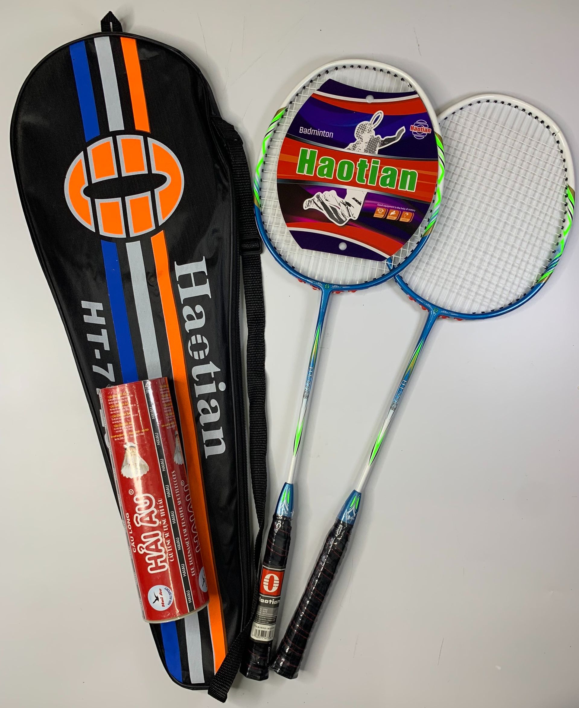 Combo 2 cây vơt cầu lông haotian 7725 tặng ngay 10 quả cầu lông Ba Sao tập luyện ĐỒ TẬP TỐT