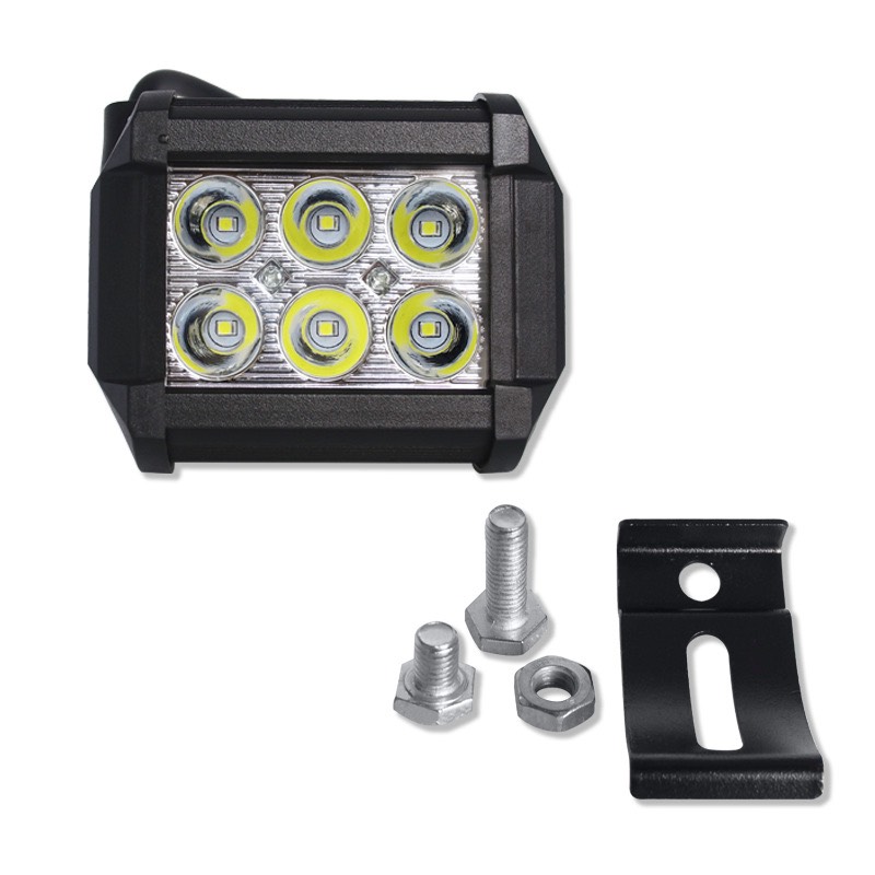 [HCM]Đèn Trợ Sáng 6 Bóng Vuông 18W [ Kèm công tắc ]