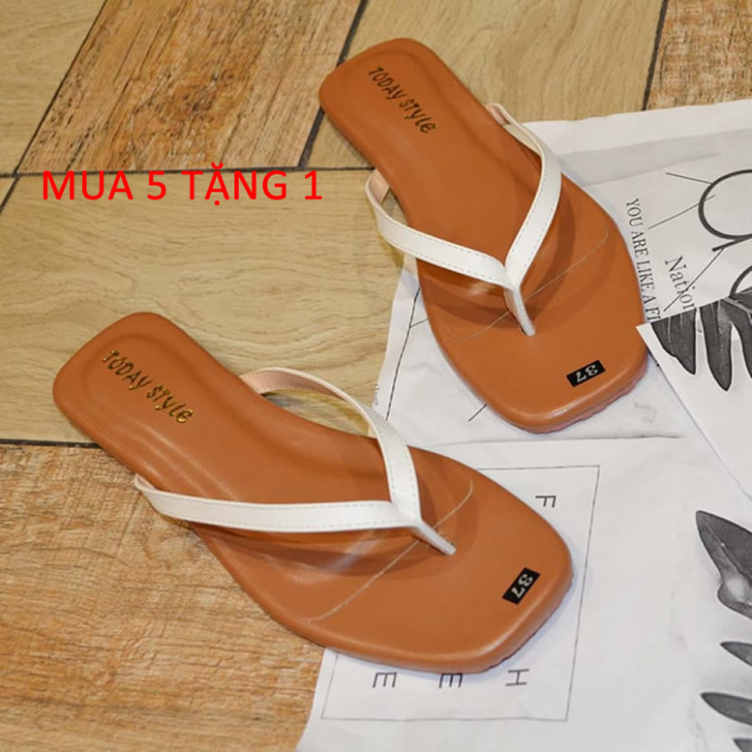 Dép kẹp nữ AELLA AE230 - Dáng xinh,mềm mại - Dép kẹp nữ đế thấp giá rẻ