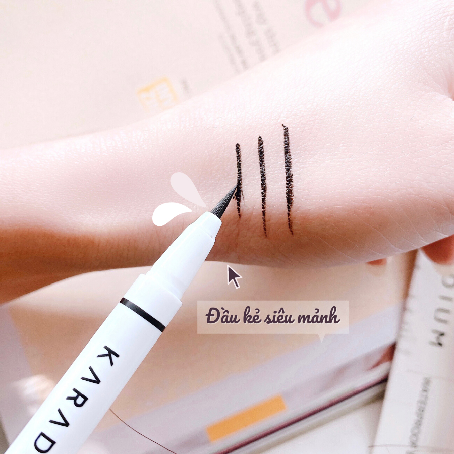 Bút Kẻ Mắt Nước Lâu Trôi, Không Lem Karadium Waterproof Brush Liner 0.55g