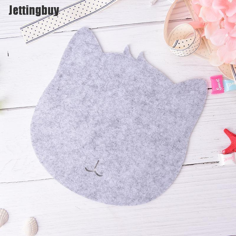 Jettingbuy Miếng Lót Chuột Chống Bụi Hình Mèo Miếng Lót Chuột Cho Máy Tính Máy Tính Xách Tay Màu Hồng