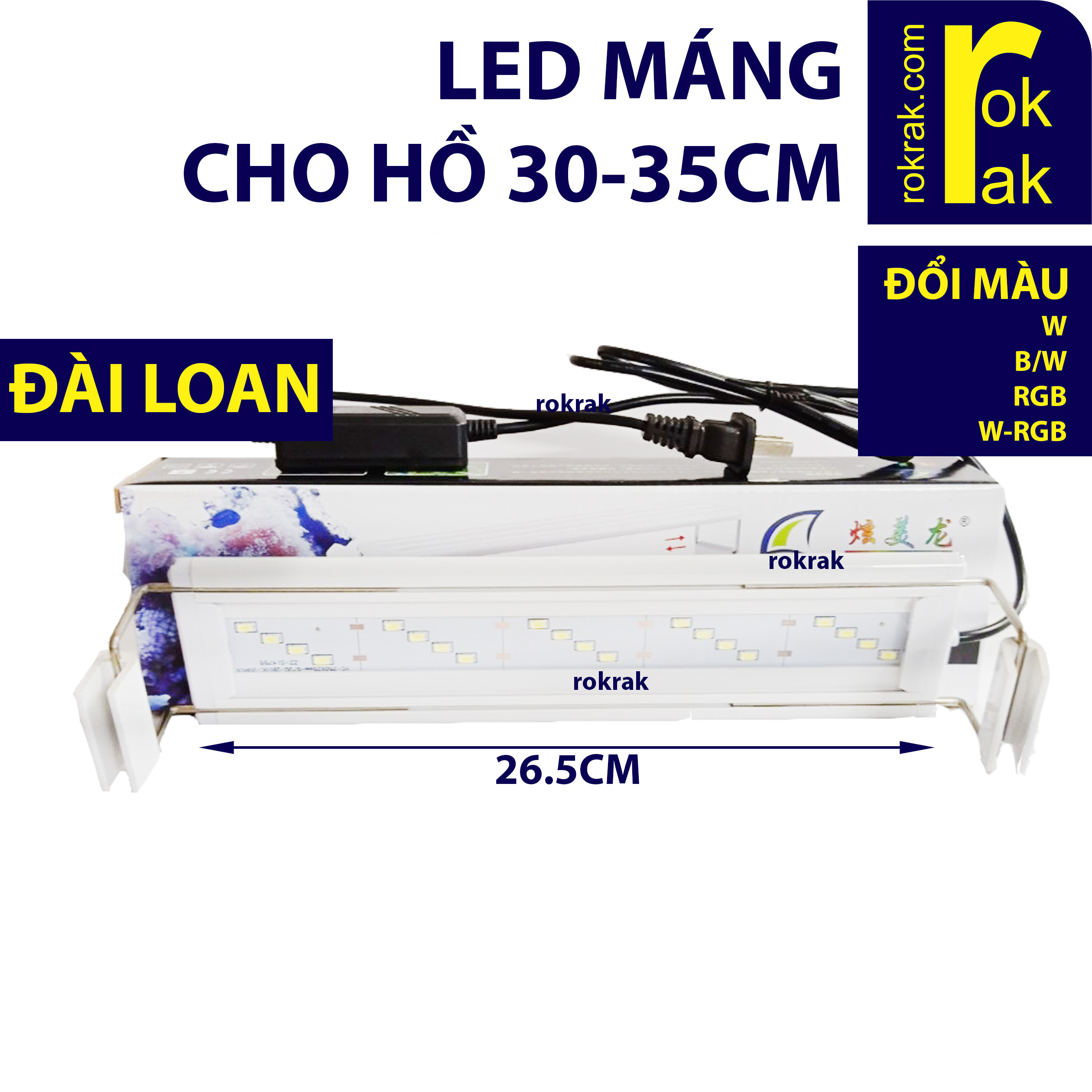 [HCM]Đèn led thủy sinh XML 30 ĐỔI MÀU siêu mỏng máng 2 bên cho hồ 30-35cm