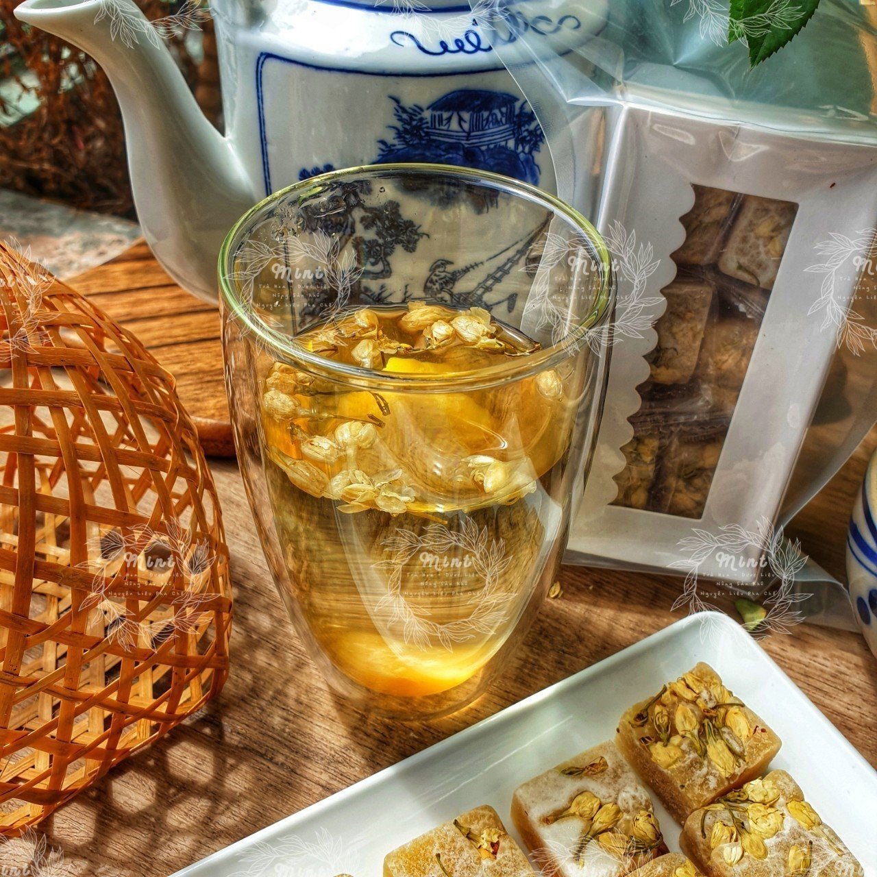 Jasmine tea honey sugar 12 boxes & 1kg bag