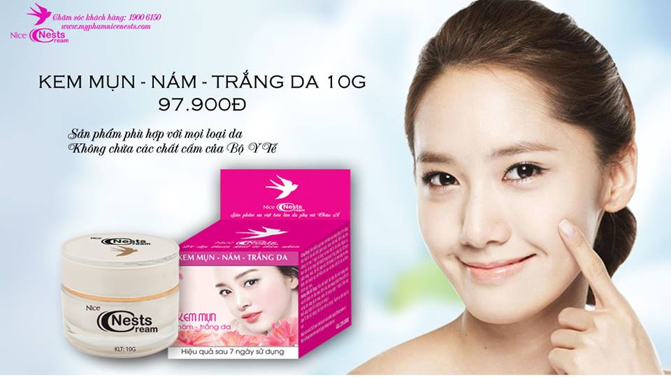 Kem mụn mờ thâm 10g nice nests 97.9k