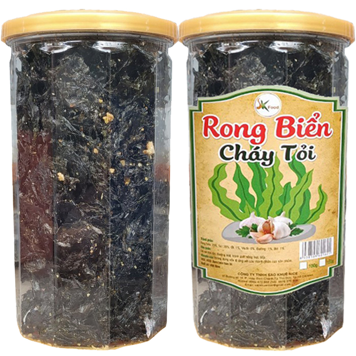 Combo 2 hũ rong biển cháy tỏi mỗi hũ 100g sk food