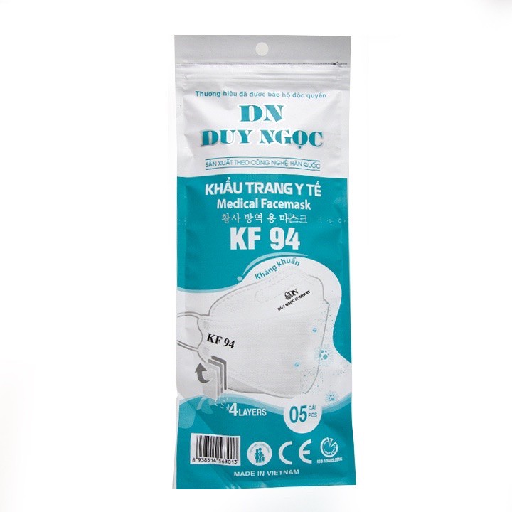 [HÀ NỘI] COMBO 5 KHẨU TRANG DC MASK KF94 KIỂU HÀN QUỐC