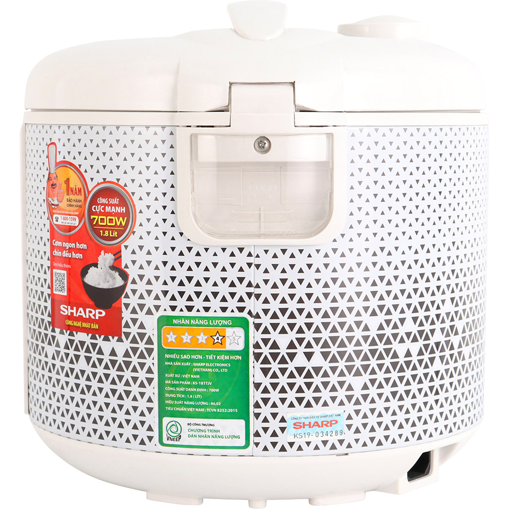 Nồi cơm điện Sharp 1.8 lít KS-181TJV