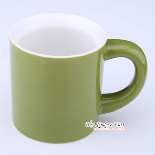 Ly cafe sứ 320cc yami màu xanh lá