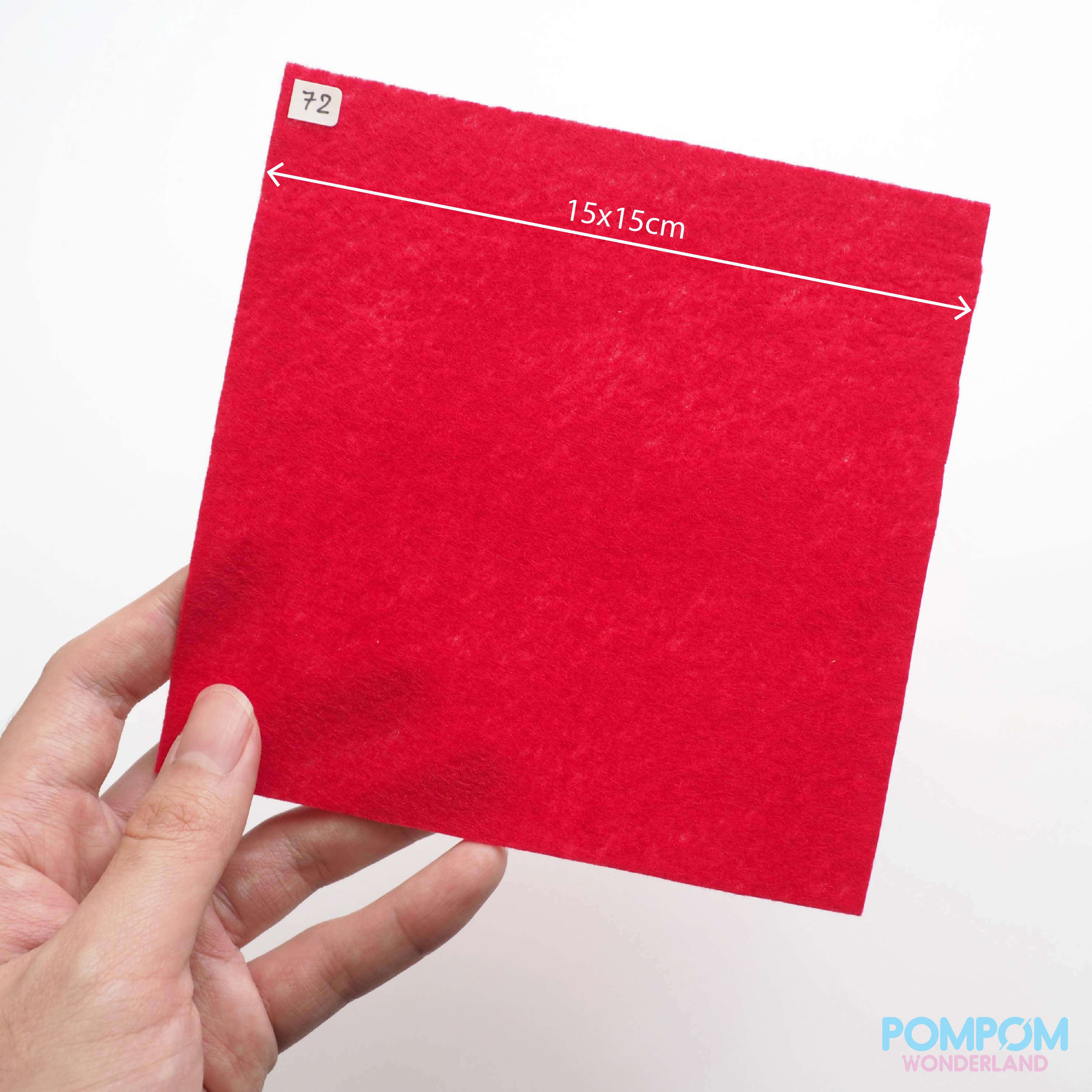 Vải nỉ cứng 15x15cm (giá bán lẻ 1 tờ, được chọn màu)