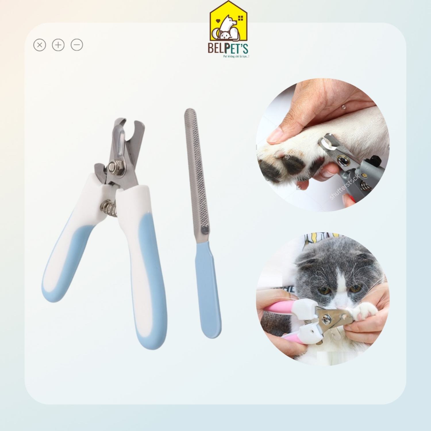 Combo kềm cắt móng cho chó mèo kềm dũa mài giúp thú cưng khỏe đẹp