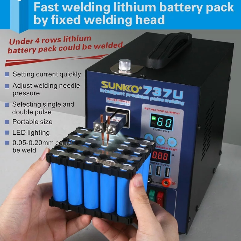 Máy Hàn Cell Pin SUNKKO 737U Chính Hãng