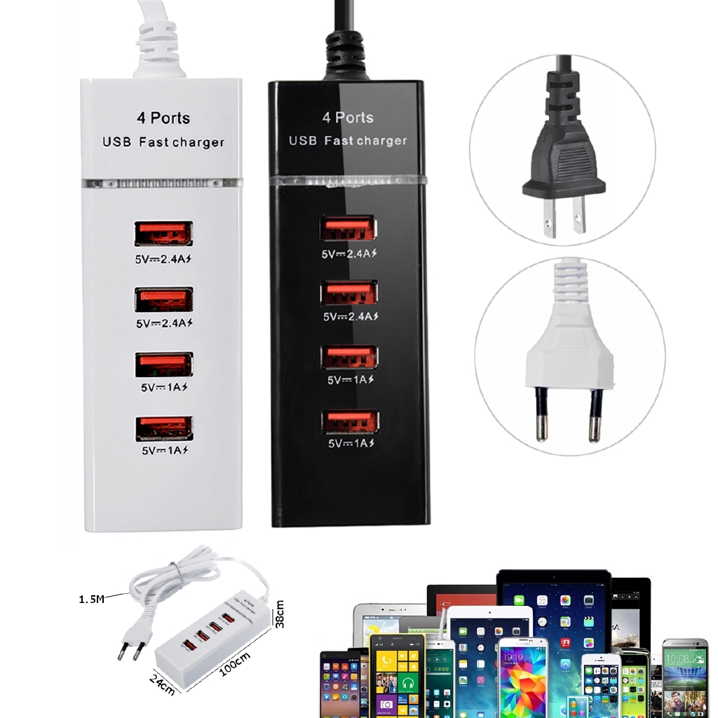Ổ CẮM ĐIỆN SẠC ĐA NĂNG 4 CỔNG USB AAA