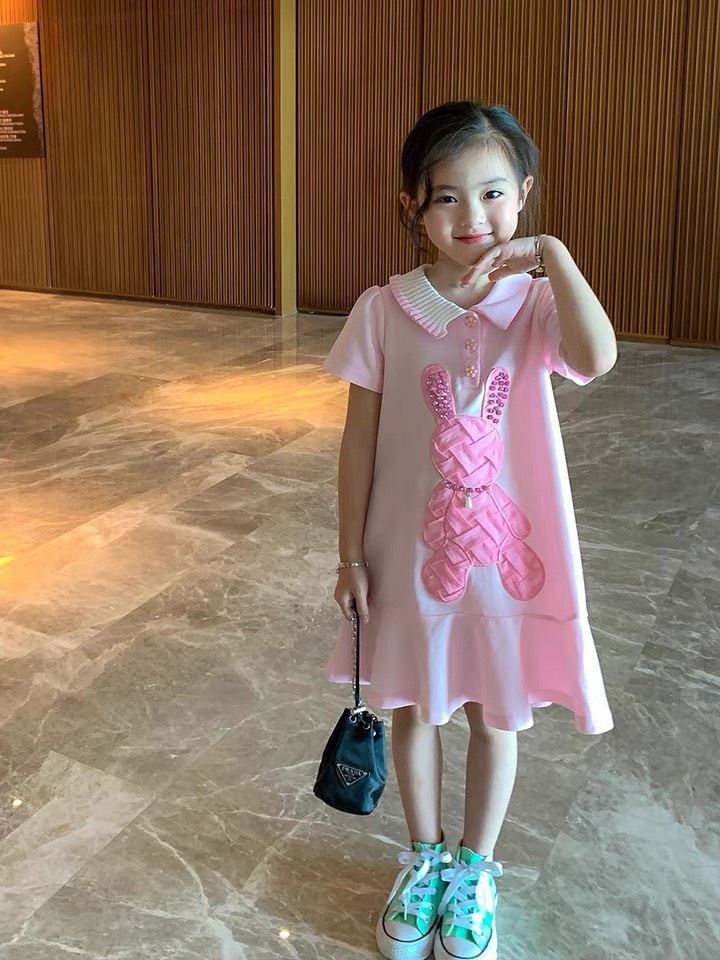 Váy bé gái thỏ hồng 8-30kg