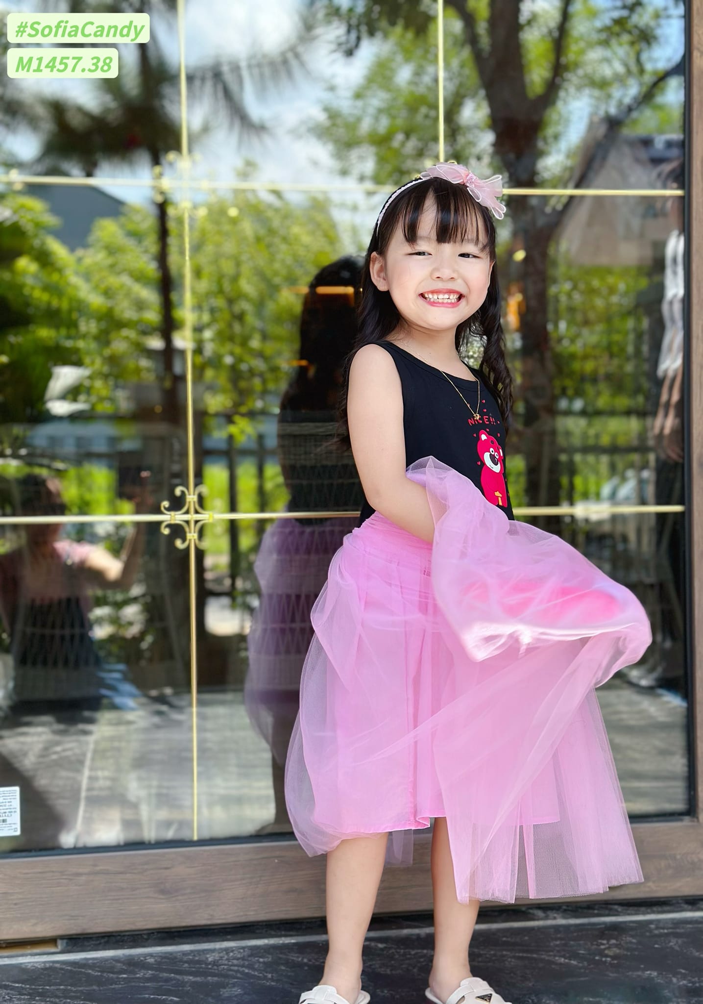Đầm gấu Dâu Sofia candy Xinh Xỉu