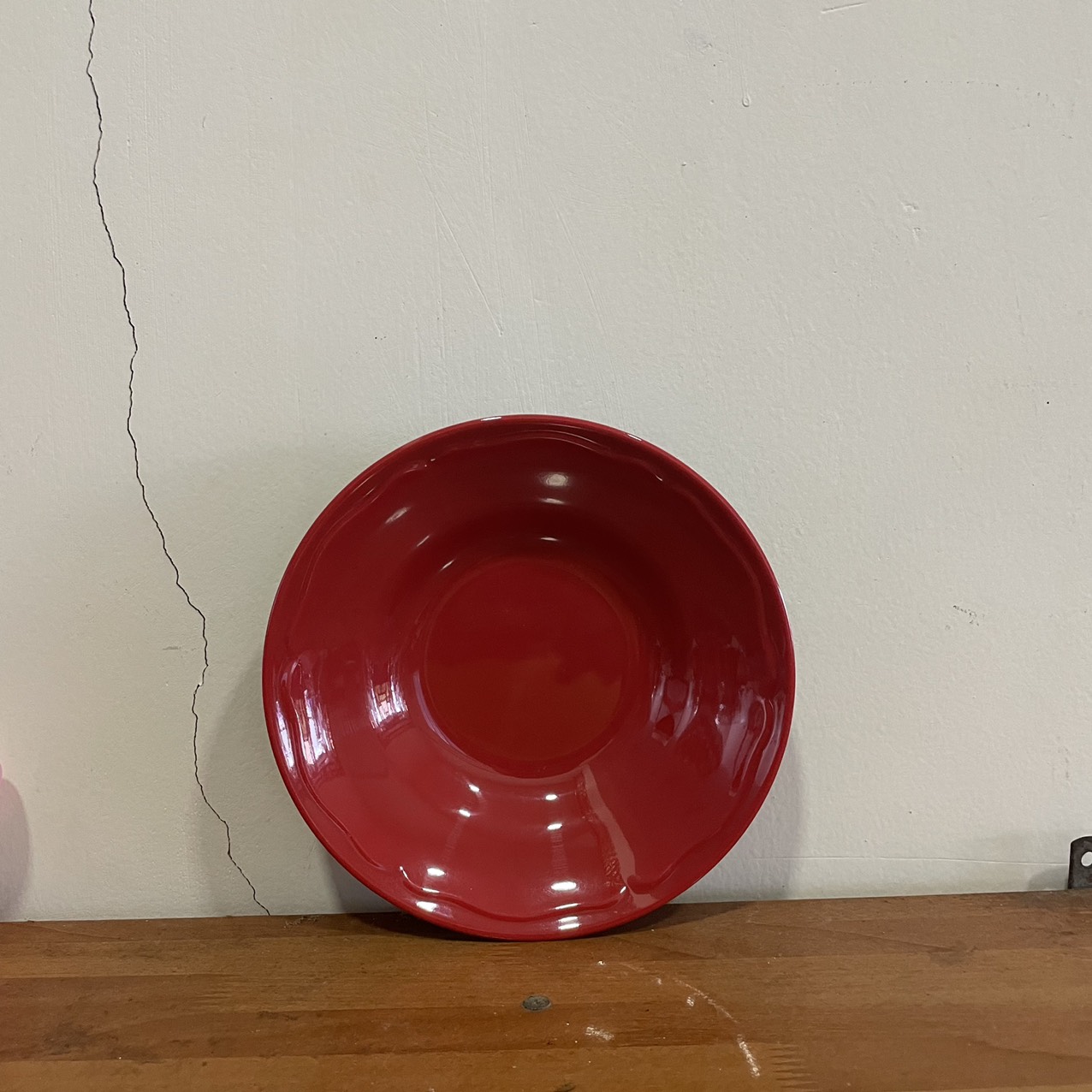 Dĩa Nhựa Melamine Sâu Lòng 2 Lớp Đỏ Đen