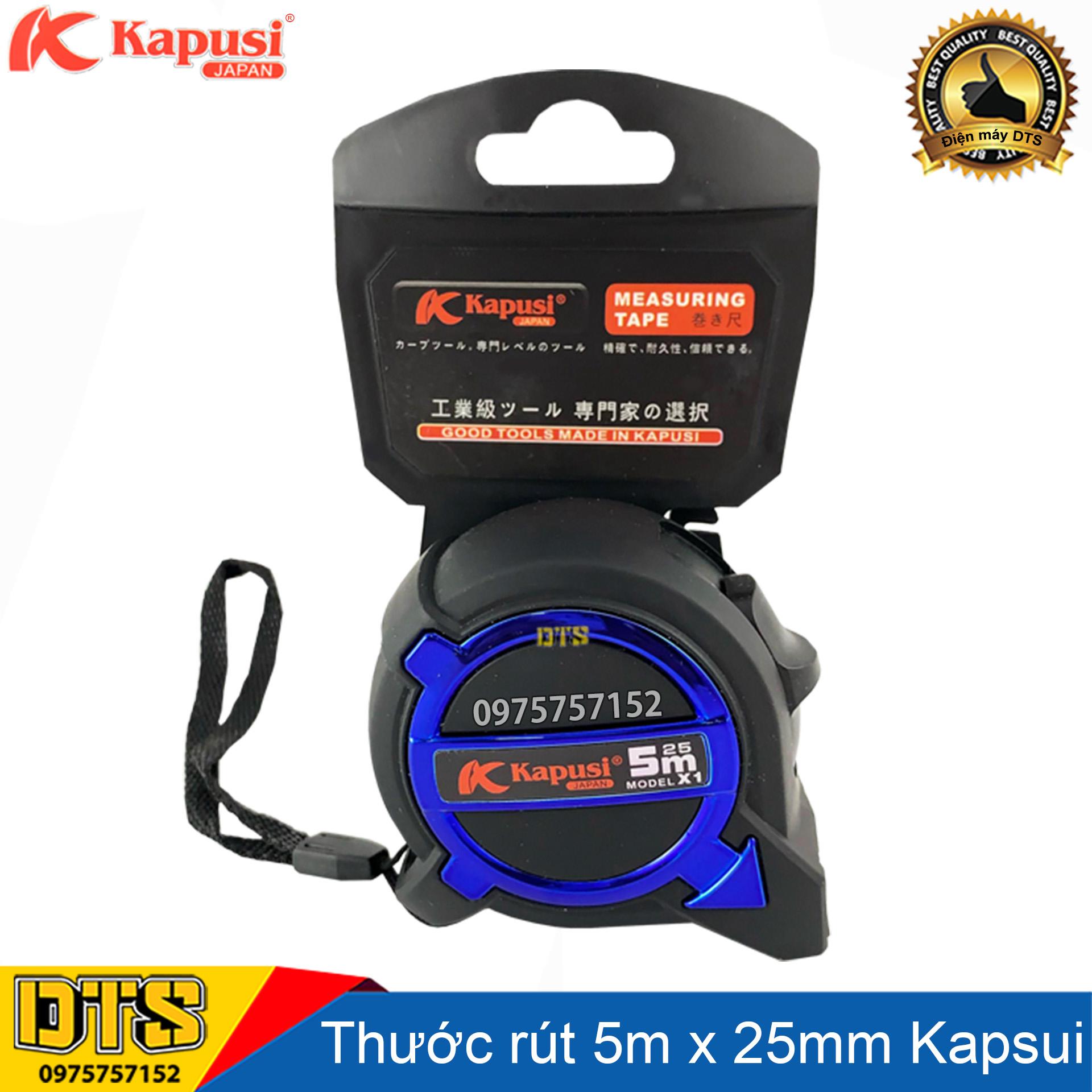 Thước rút hệ mét Nhật Kapusi chống va đập 5m x 25mm (Hãng phân phối chính thức)