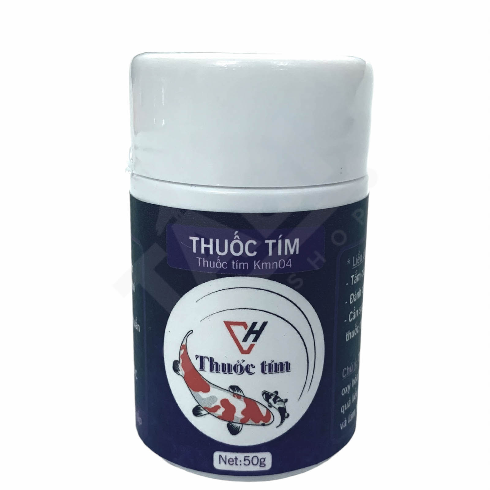 50g bột tím kmno4 sát trùng, diệt khuẩn hồ cá, bể cá cảnh chuyên dụng