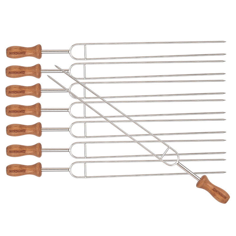 Xiên Nướng BBQ Campingmoon MK-8 (Bộ 08 Cái)