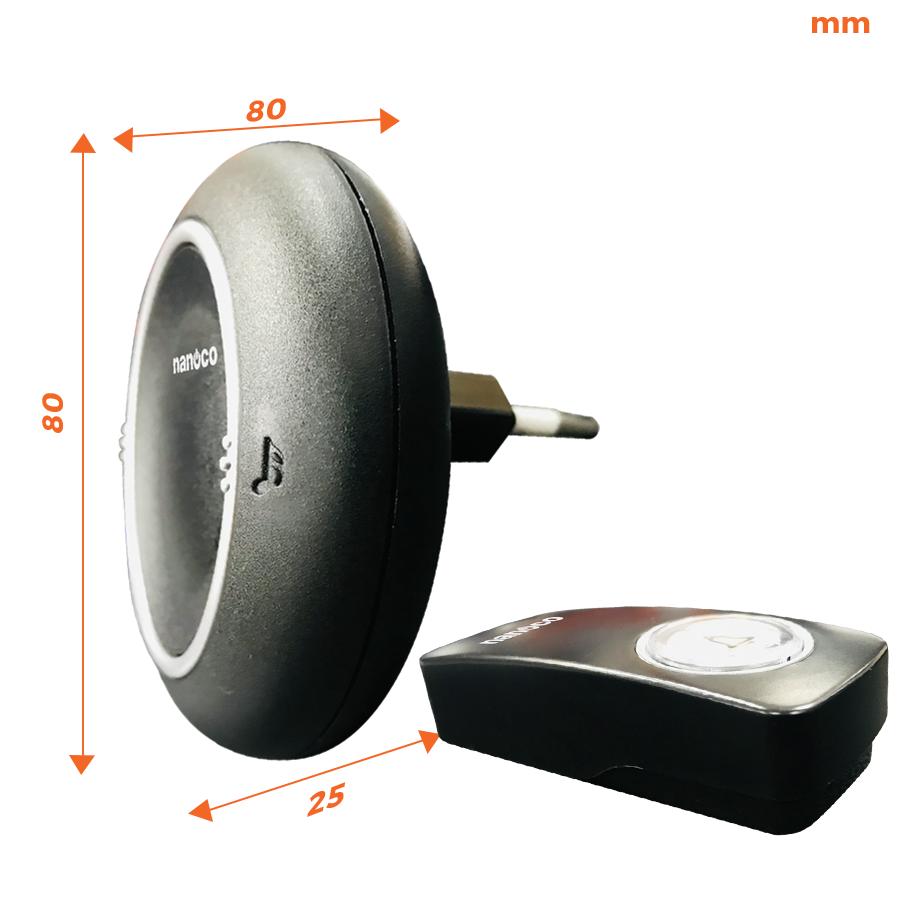 Chuông điện không dây Nanoco model ND153 (không dây không pin)
