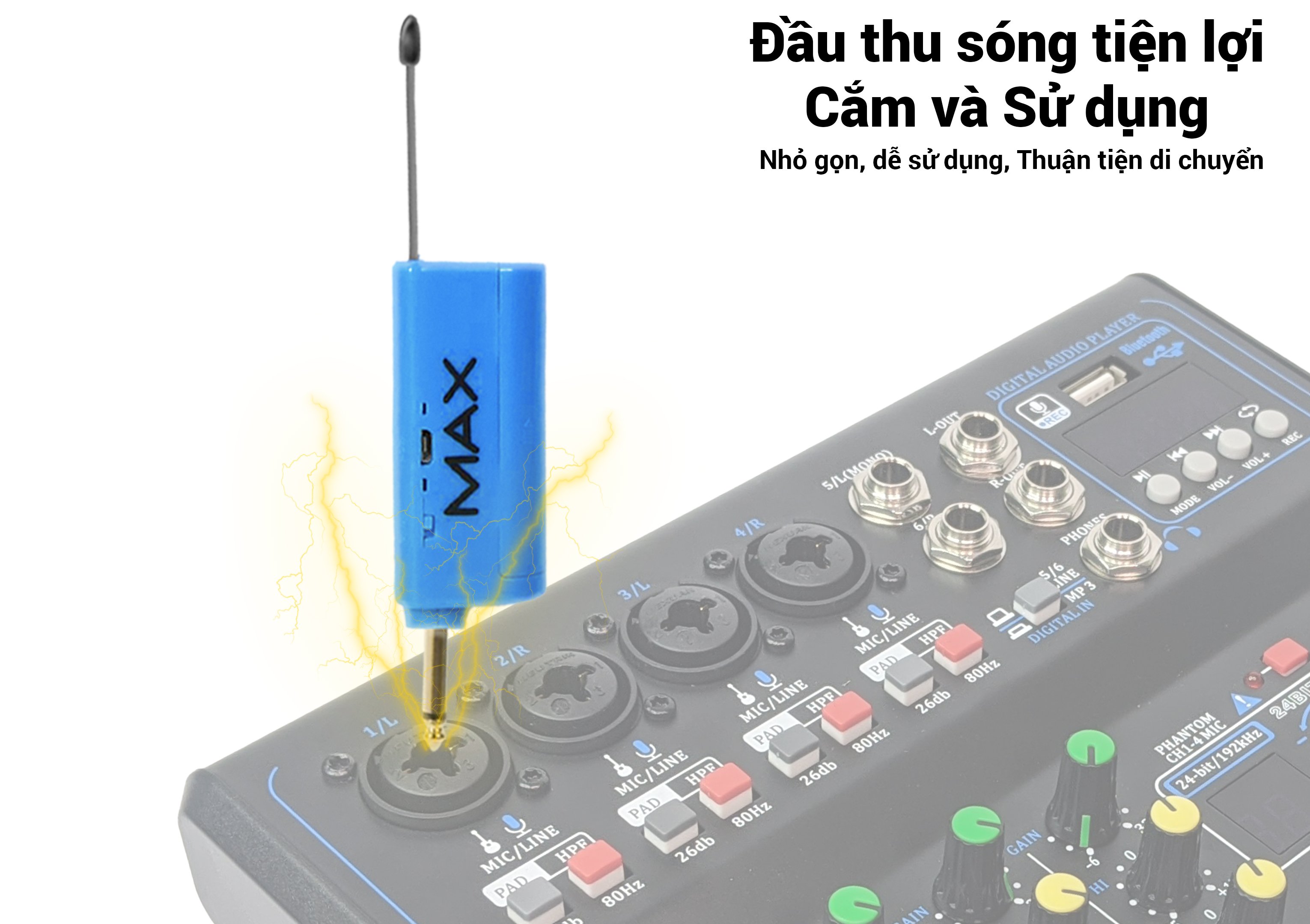 [HCM][SIÊU PHẨM 2021] Bộ Microđa Năng Không Dây Cao Cấp Max 56Micro Không Dây Mic Bluetooth Mic Karaoke Cho Loa Kéo Loa Không Dây Mic Đa Năng Sạc Pin Ngay Trên Mic - Sử Dụng Pin Sạc Dung Lượng Cao - Màn Hình LCD Hiển Thị Tần Số
