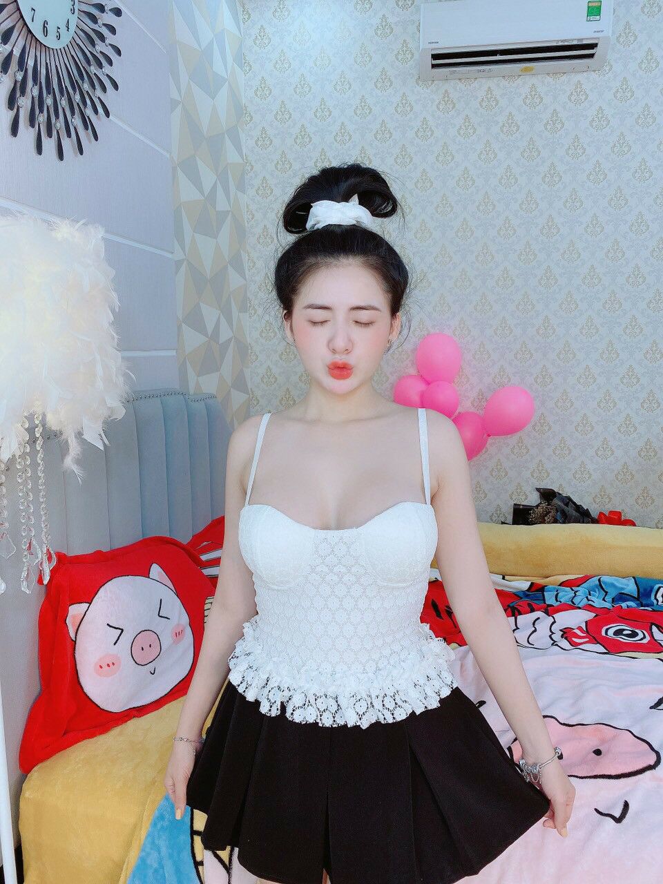 ÁO NGỰC REN ĐAN DÂY LƯNG HỞ SEXY ÁO CÓ MOD NÂNG NGỰC FORM 50KG