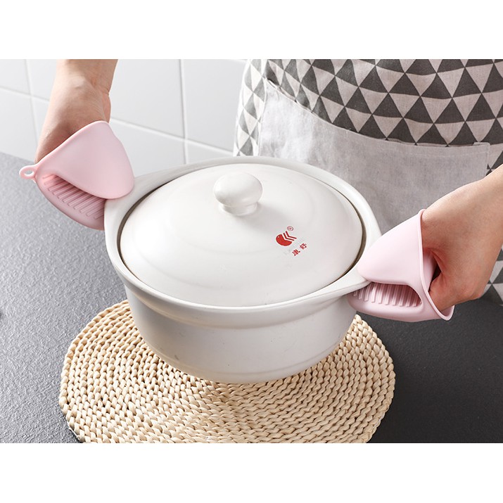 [HCM]Combo 2 miếng bắc nồi silicon chống bỏng