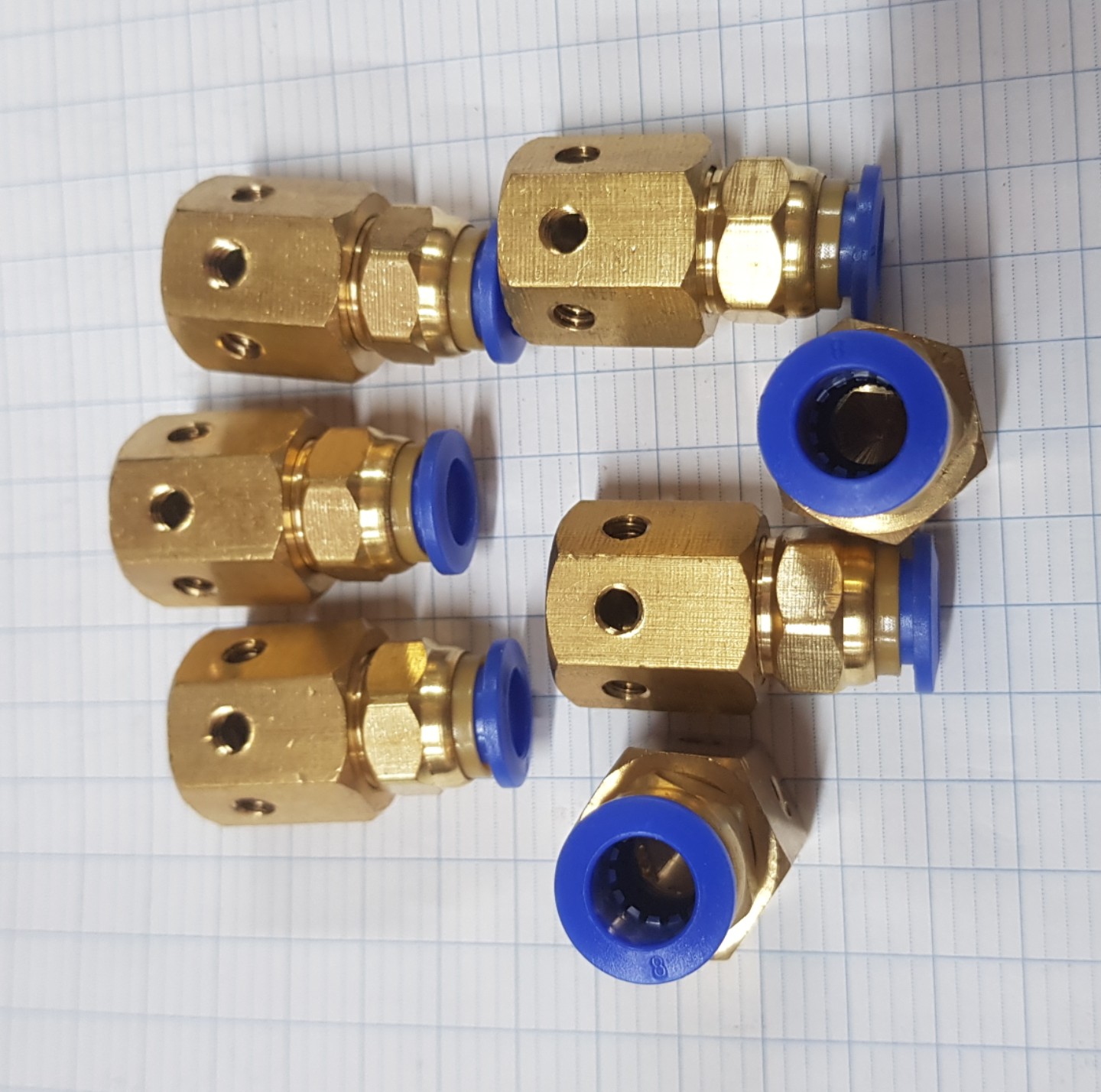 COMBO PHỤ KIỆN ỐNG NƯỚC T- CO - ĐẾ - NỐI - BIẾN (8 LI)
