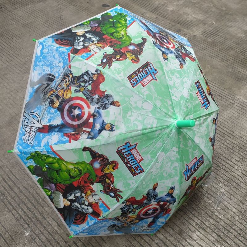 Ô dù cầm tay cho bé trai siêu nhân