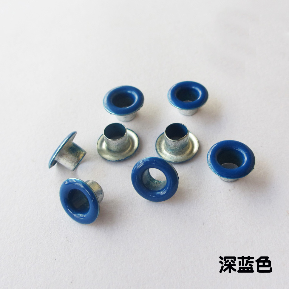 [HCM]Khoenkhuy mắt cáo bọc sơn màu 5mm Khoenkhuy ore bọc sơn màu 5ly Khoenkhuy đóng bạt bấm túi giấy bấm vải Bằng Nhôm Túi 100 cái - BSR-SS5M