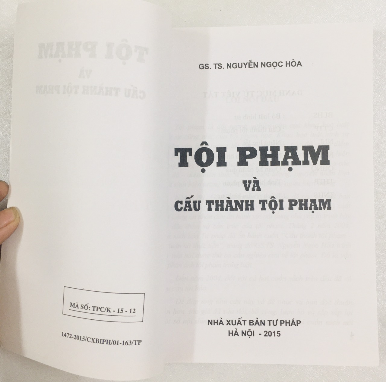 Sách -Tội phạm và cấu thành tội phạm