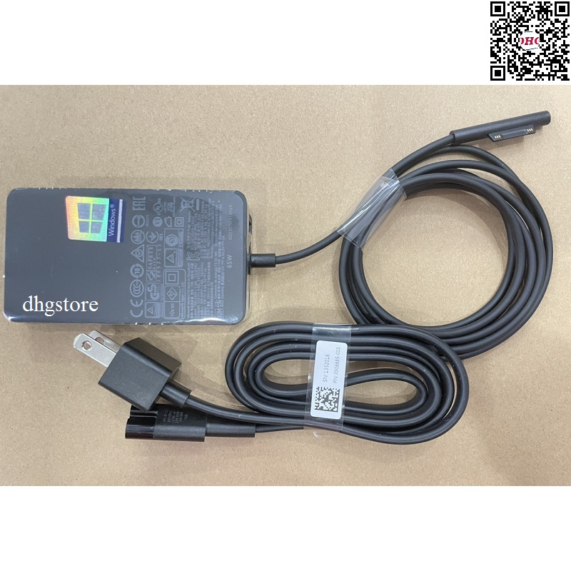 Charger for microsoft surface pro 4 pro 5 pro 6 pro 7, surface go, surface book 1 book 2, surface laptop 15v-4a 65w 1706