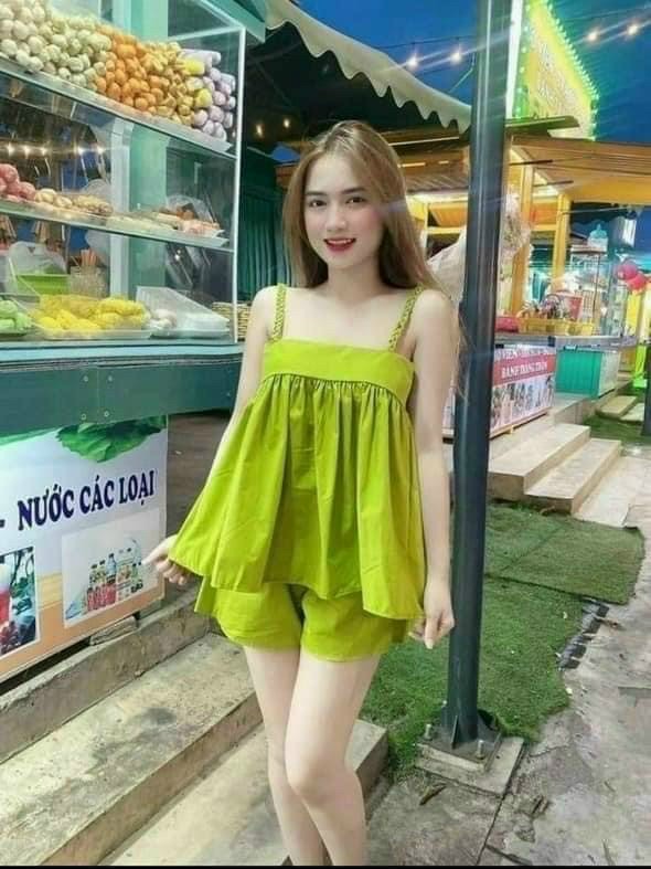 Đồ bộ đùi 2 dây bính mặc nhà Freesize 40-55kg