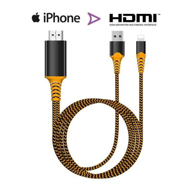 Cáp hdmi cho iphone Cáp kết nối Iphone, Ipad với Tivi cổng HDMI - Lightning to HDTV - Hàng cao cấp